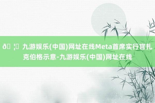 🦄九游娱乐(中国)网址在线Meta首席实行官扎克伯格示意-九游娱乐(中国)网址在线
