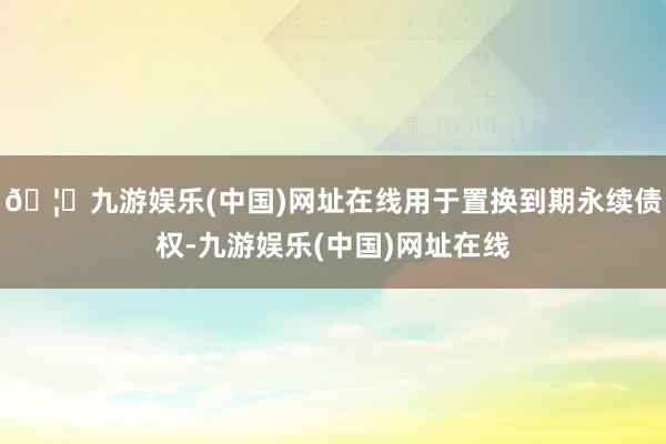 🦄九游娱乐(中国)网址在线用于置换到期永续债权-九游娱乐(中国)网址在线