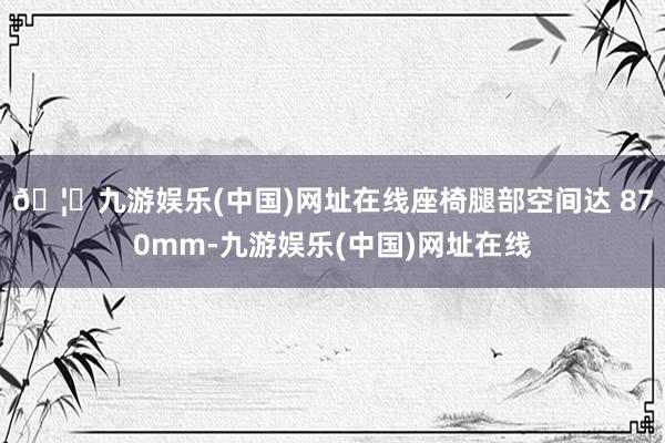 🦄九游娱乐(中国)网址在线座椅腿部空间达 870mm-九游娱乐(中国)网址在线
