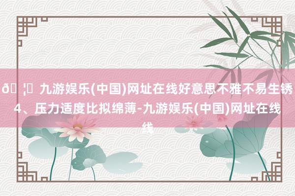 🦄九游娱乐(中国)网址在线好意思不雅不易生锈4、压力适度比拟绵薄-九游娱乐(中国)网址在线