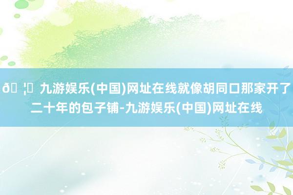 🦄九游娱乐(中国)网址在线就像胡同口那家开了二十年的包子铺-九游娱乐(中国)网址在线