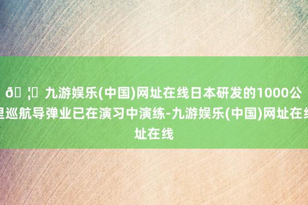 🦄九游娱乐(中国)网址在线日本研发的1000公里巡航导弹业已在演习中演练-九游娱乐(中国)网址在线