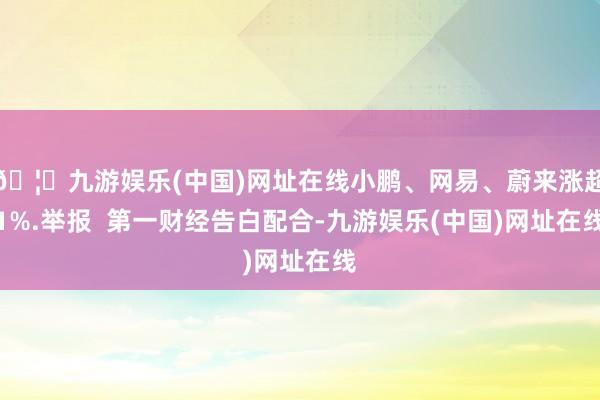 🦄九游娱乐(中国)网址在线小鹏、网易、蔚来涨超1%.举报  第一财经告白配合-九游娱乐(中国)网址在线