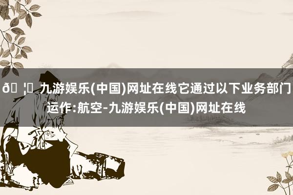 🦄九游娱乐(中国)网址在线它通过以下业务部门运作:航空-九游娱乐(中国)网址在线