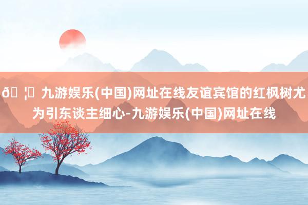 🦄九游娱乐(中国)网址在线友谊宾馆的红枫树尤为引东谈主细心-九游娱乐(中国)网址在线