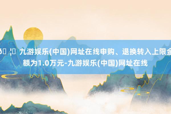 🦄九游娱乐(中国)网址在线申购、退换转入上限金额为1.0万元-九游娱乐(中国)网址在线