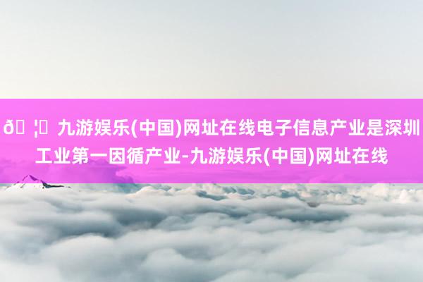 🦄九游娱乐(中国)网址在线电子信息产业是深圳工业第一因循产业-九游娱乐(中国)网址在线