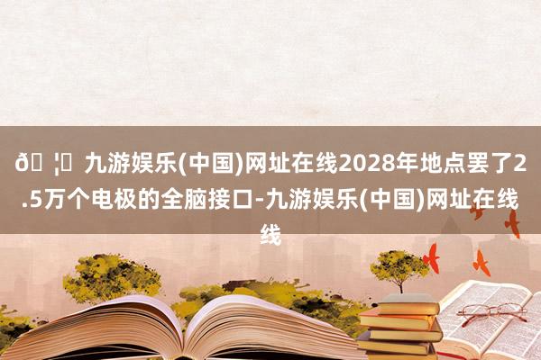 🦄九游娱乐(中国)网址在线2028年地点罢了2.5万个电极的全脑接口-九游娱乐(中国)网址在线