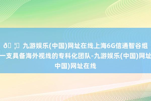 🦄九游娱乐(中国)网址在线上海6G信通智谷组建了一支具备海外视线的专科化团队-九游娱乐(中国)网址在线