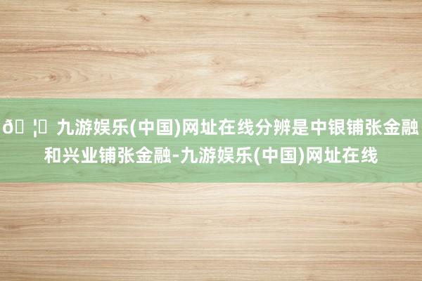 🦄九游娱乐(中国)网址在线分辨是中银铺张金融和兴业铺张金融-九游娱乐(中国)网址在线