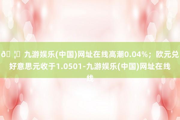 🦄九游娱乐(中国)网址在线高潮0.04%；欧元兑好意思元收于1.0501-九游娱乐(中国)网址在线