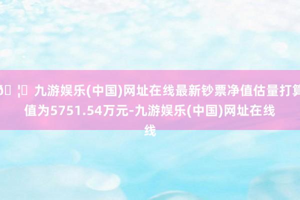 🦄九游娱乐(中国)网址在线最新钞票净值估量打算值为5751.54万元-九游娱乐(中国)网址在线