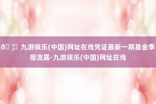 🦄九游娱乐(中国)网址在线凭证最新一期基金季报流露-九游娱乐(中国)网址在线