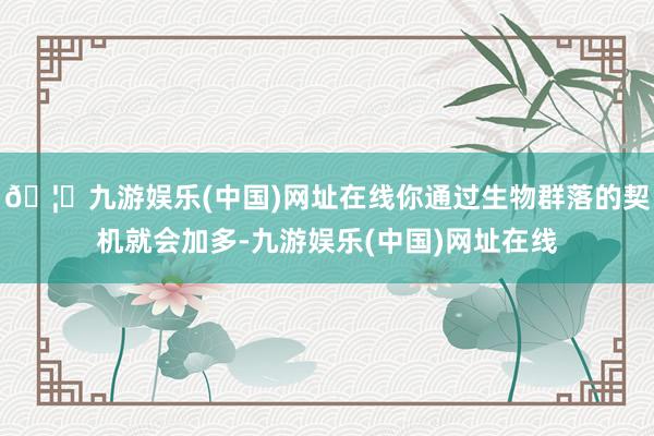 🦄九游娱乐(中国)网址在线你通过生物群落的契机就会加多-九游娱乐(中国)网址在线